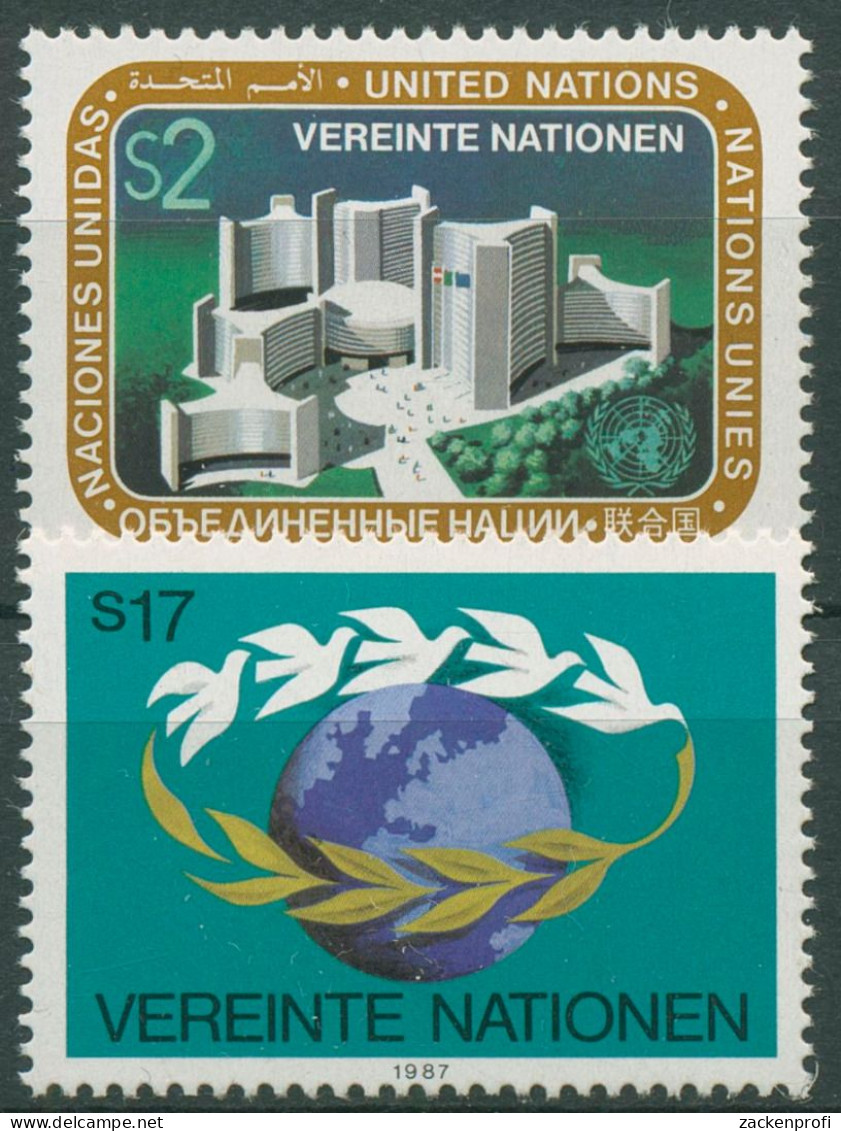 UNO Wien 1987 UNO-City Donaupark Wien 73/74 Postfrisch - Unused Stamps