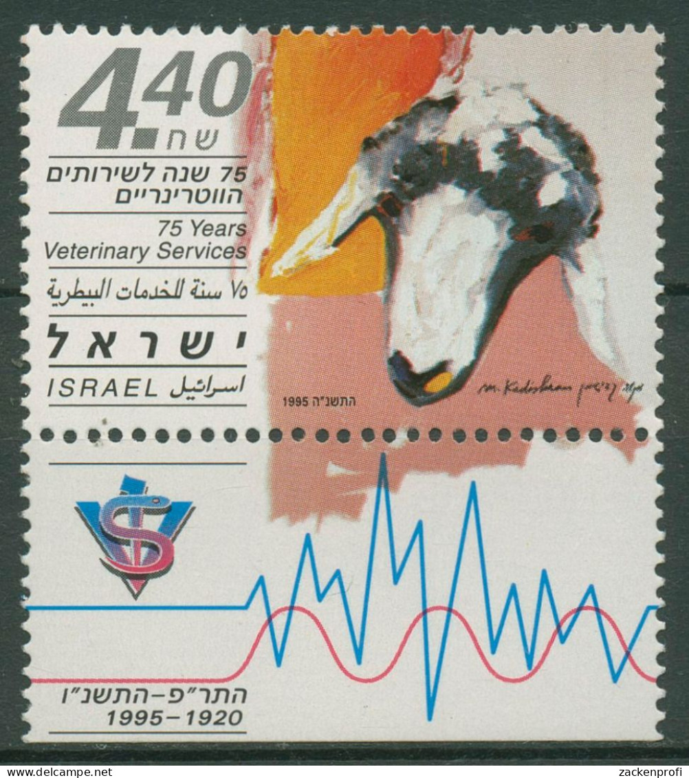 Israel 1995 Tiere Schaf Tiermedizin 1348 Mit Tab Postfrisch - Unused Stamps (with Tabs)