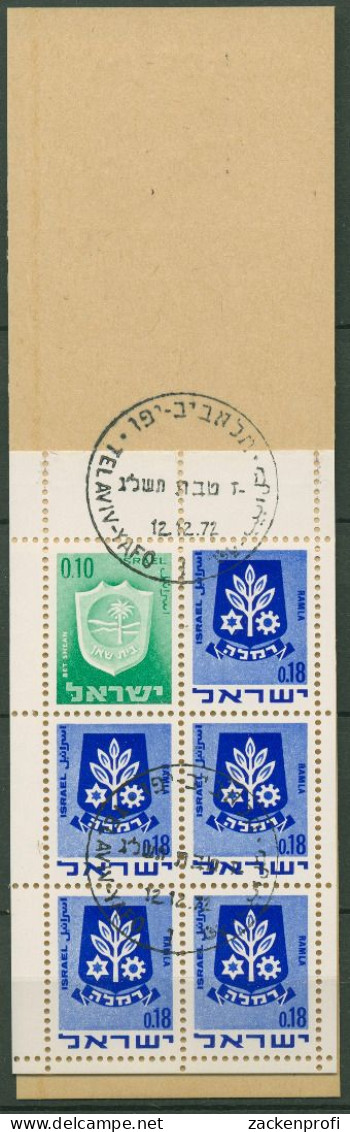 Israel 1970 Wappen Markenheftchen 326+486 MH Gestempelt (C98310) - Libretti