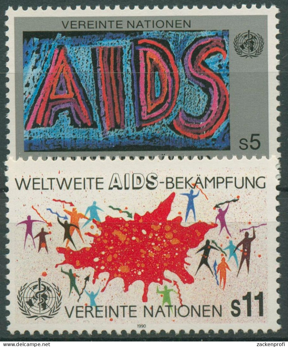 UNO Wien 1990 Aidsbekämpfung 100/01 Postfrisch - Ungebraucht