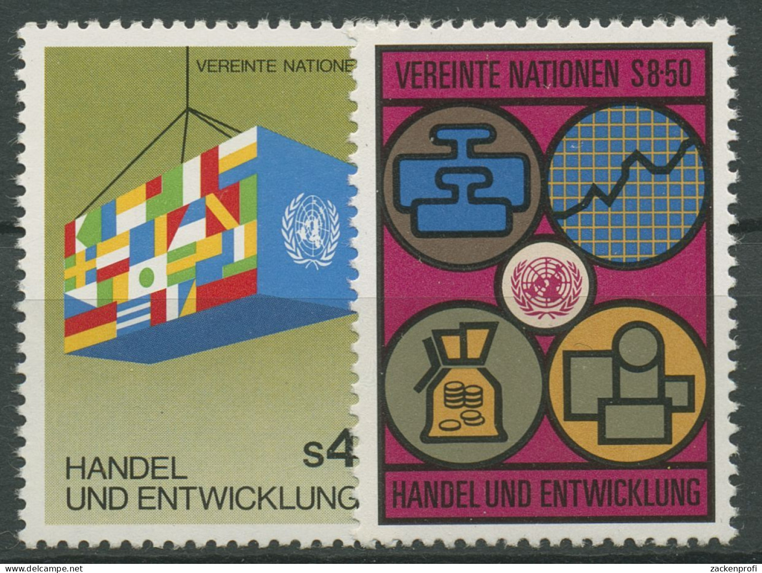 UNO Wien 1983 Handel Und Entwicklung UNCTAD 34/35 Postfrisch - Unused Stamps