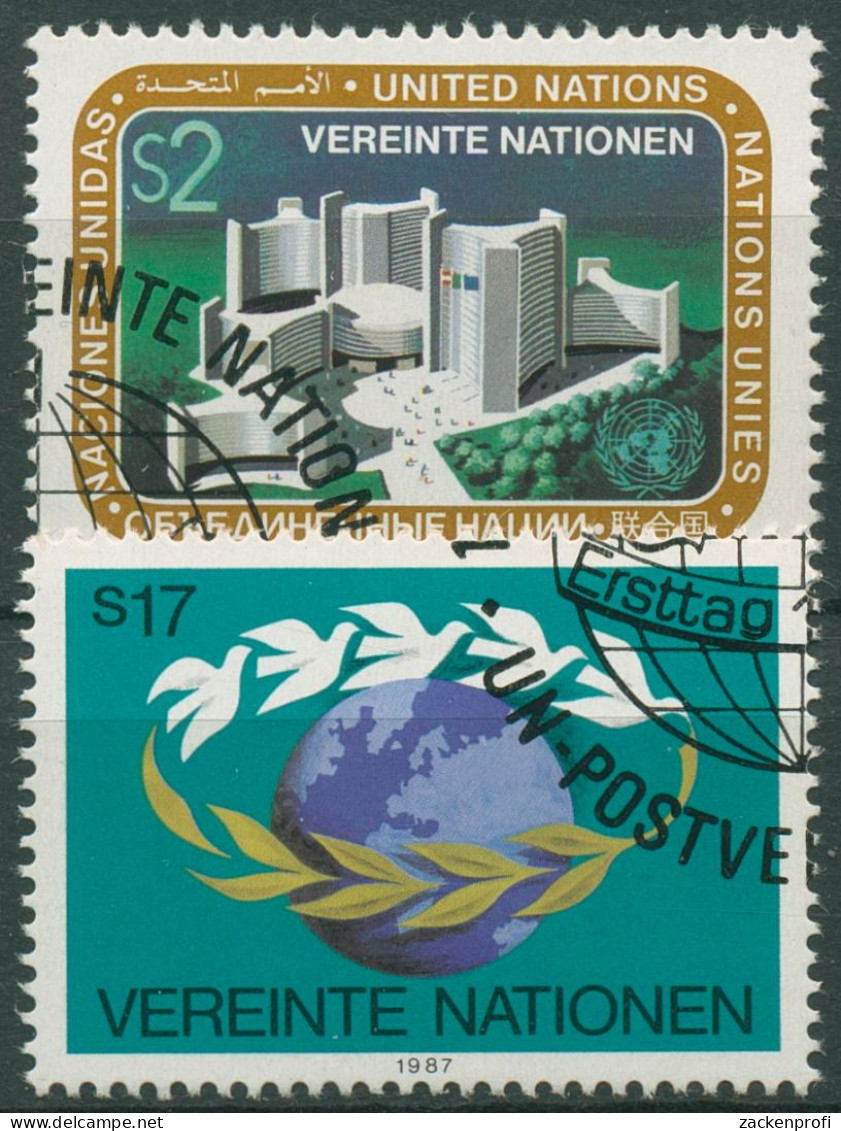 UNO Wien 1987 UNO-City Donaupark Wien 73/74 Gestempelt - Used Stamps