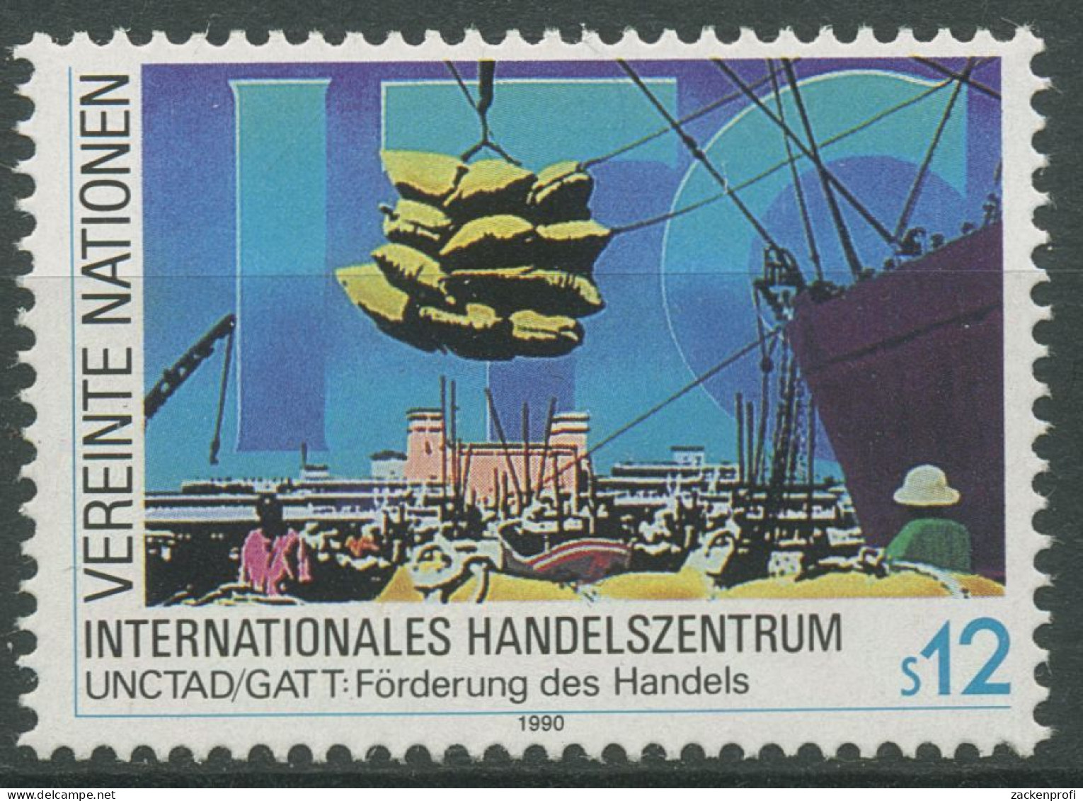 UNO Wien 1990 Internationales Handelszentrum ITC Hafen 98 Postfrisch - Unused Stamps