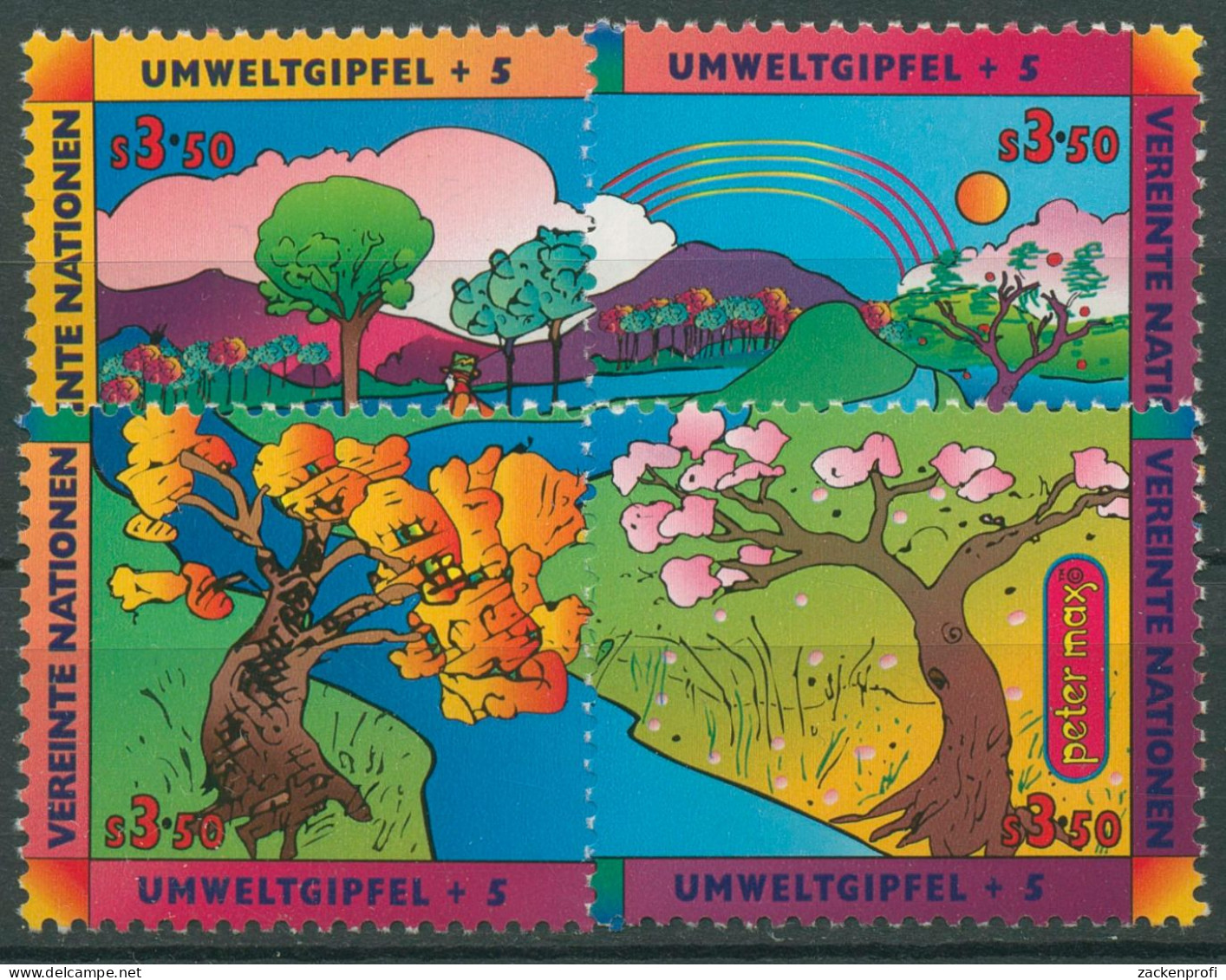 UNO Wien 1997 Umwelt Und Entwicklung Ökosystem Wald Und Fluss 226/29 Postfrisch - Unused Stamps