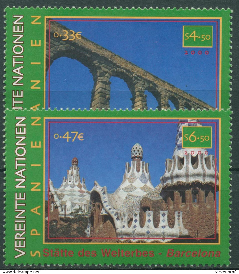 UNO Wien 2000 UNESCO Spanien Aquädukt Palais Güell 317/18 Postfrisch - Ongebruikt
