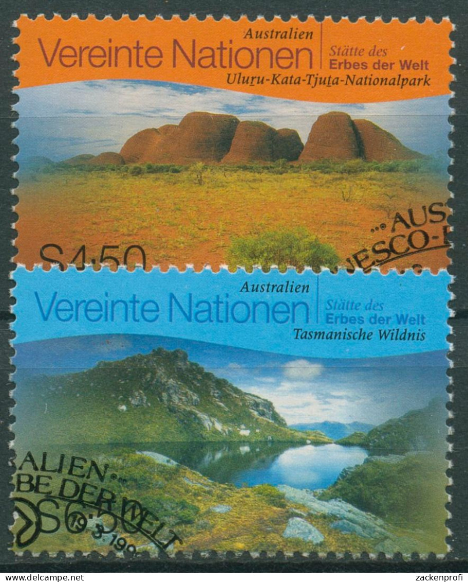 UNO Wien 1999 UNESCO Australien Uluru-Nationalpark, Tasmanien 279/80 Gestempelt - Usati