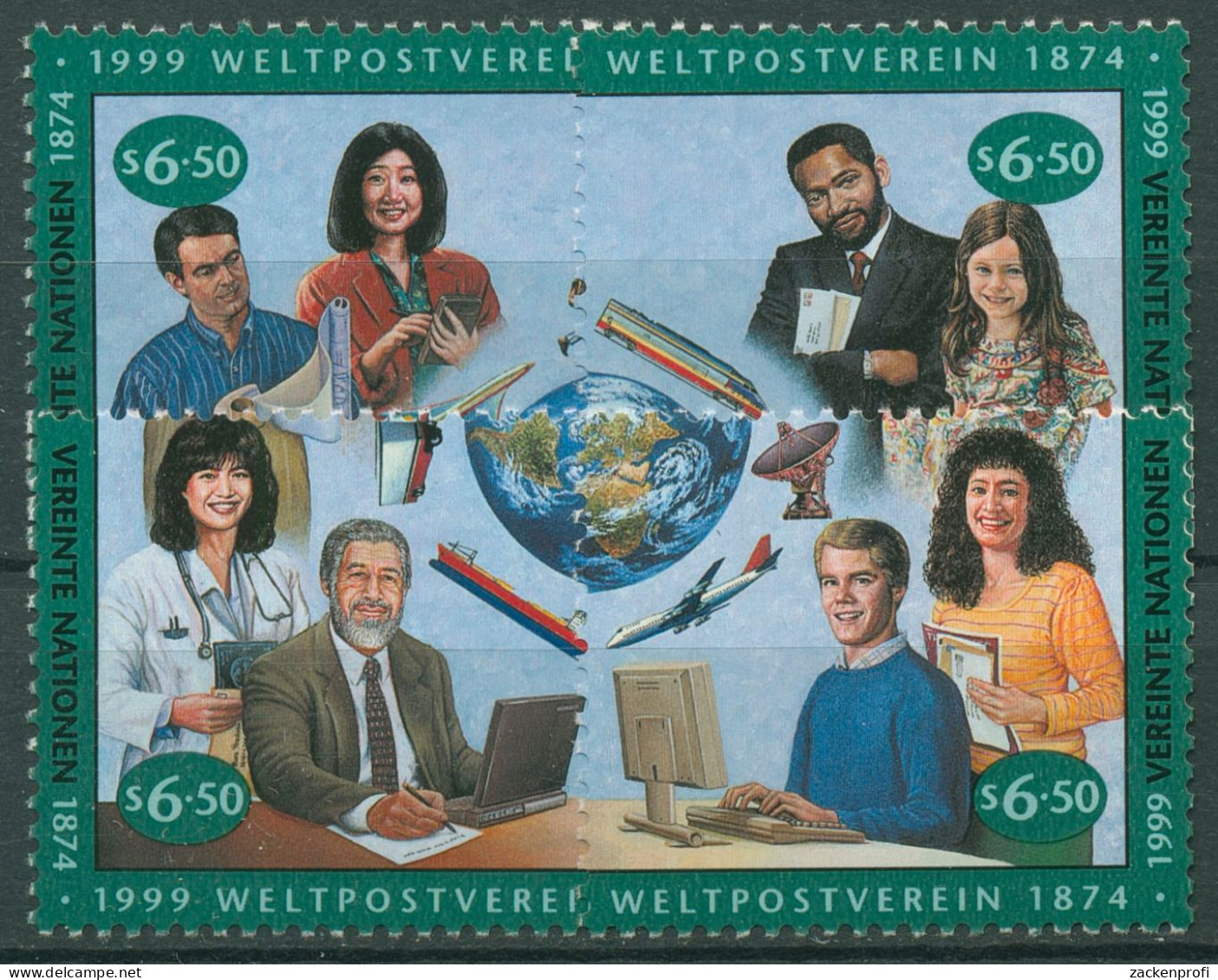 UNO Wien 1999 Weltpostverein UPU Postbeförderung 294/97 Postfrisch - Unused Stamps