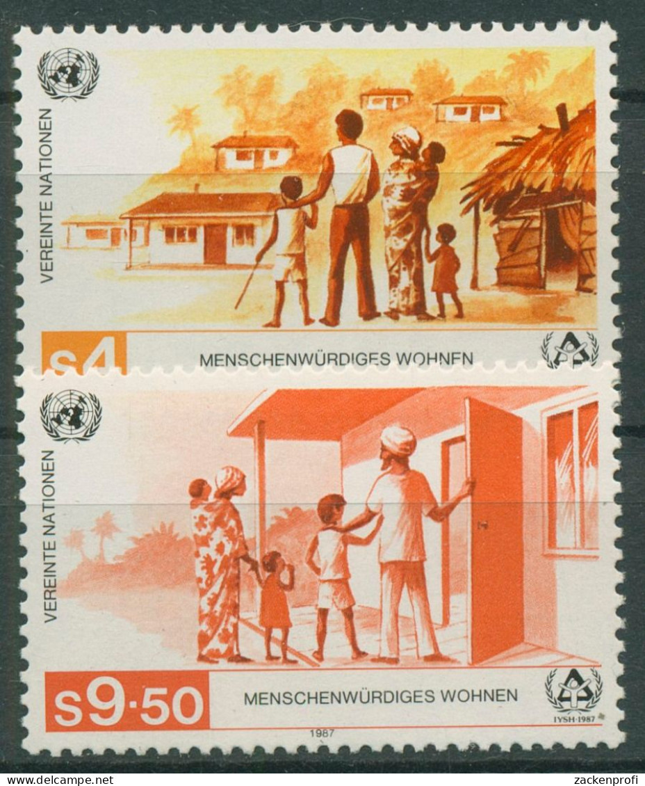 UNO Wien 1987 Jahr Des Wohnens Wohnhäuser 69/70 Postfrisch - Unused Stamps