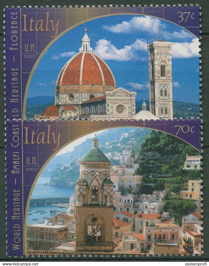 UNO New York 2002 UNESCO Italien Bauwerke 904/05 Postfrisch - Unused Stamps