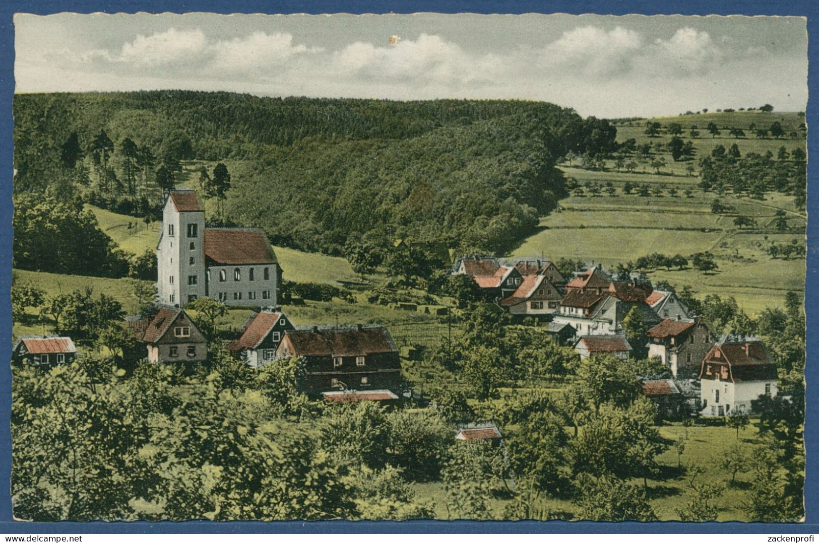 Zell Im Odenwald, Gelaufen 1957 (AK4296) - Erbach