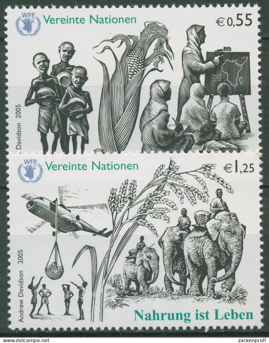 UNO Wien 2005 Ernährung Gemälde 453/54 Postfrisch - Unused Stamps