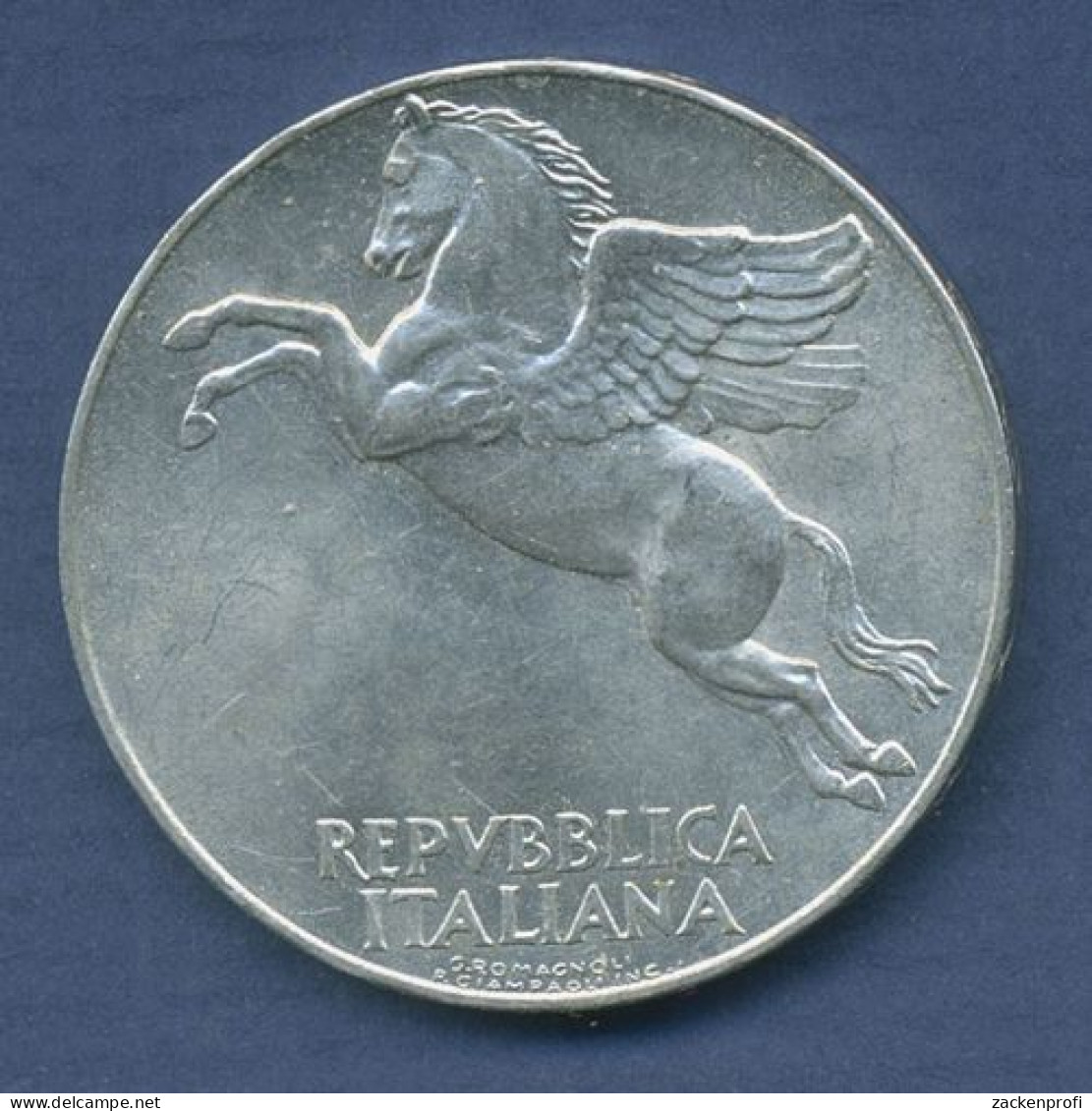 Italien 10 Lire 1950, Pegasus Olivenzweig, KM 90 Vz/st (m3353) - 10 Lire