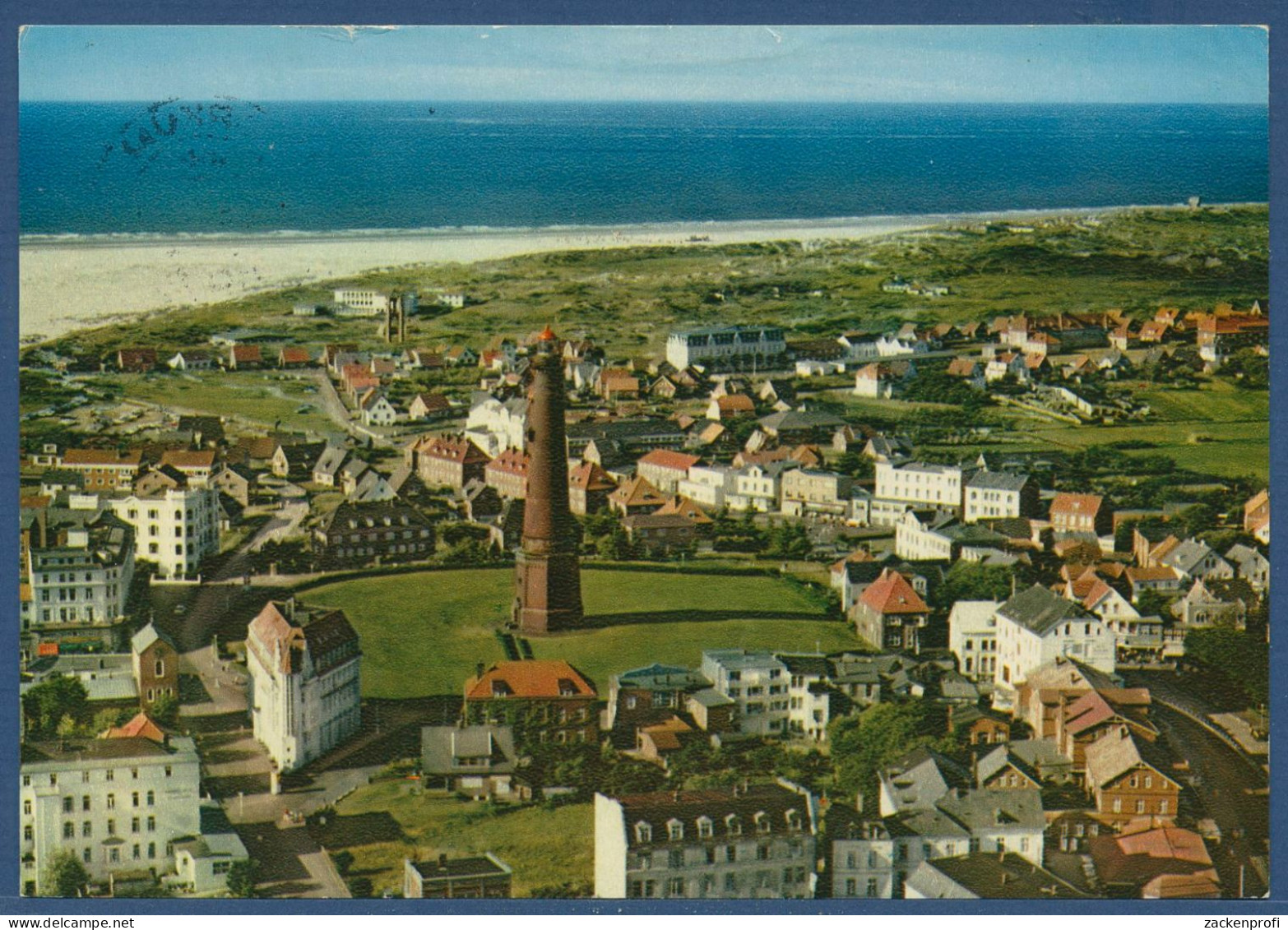 Nordseeheilbad Borkum Leuchtturm, Gelaufen 1978 (AK4409) - Borkum