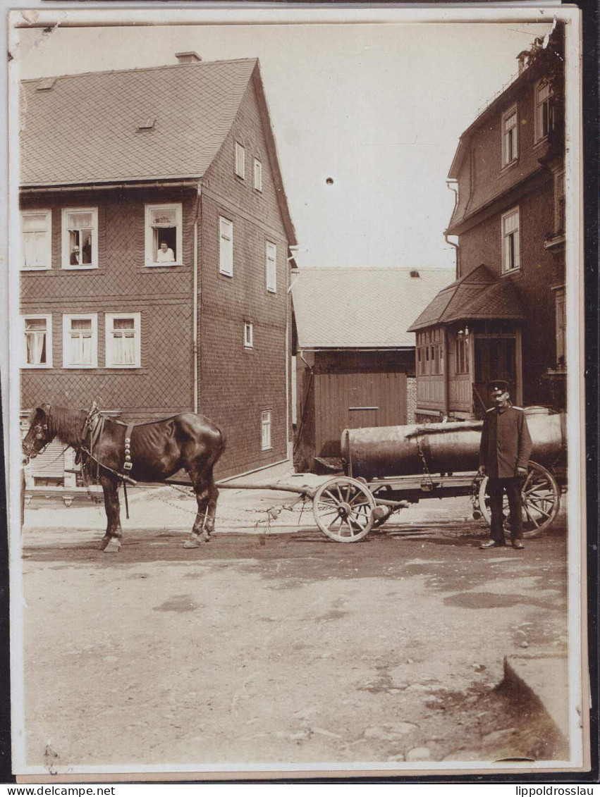 * W-6054 Gehlberg 4 Fotos Gehlberger Firmen, U. A. Sprengwagen - Suhl