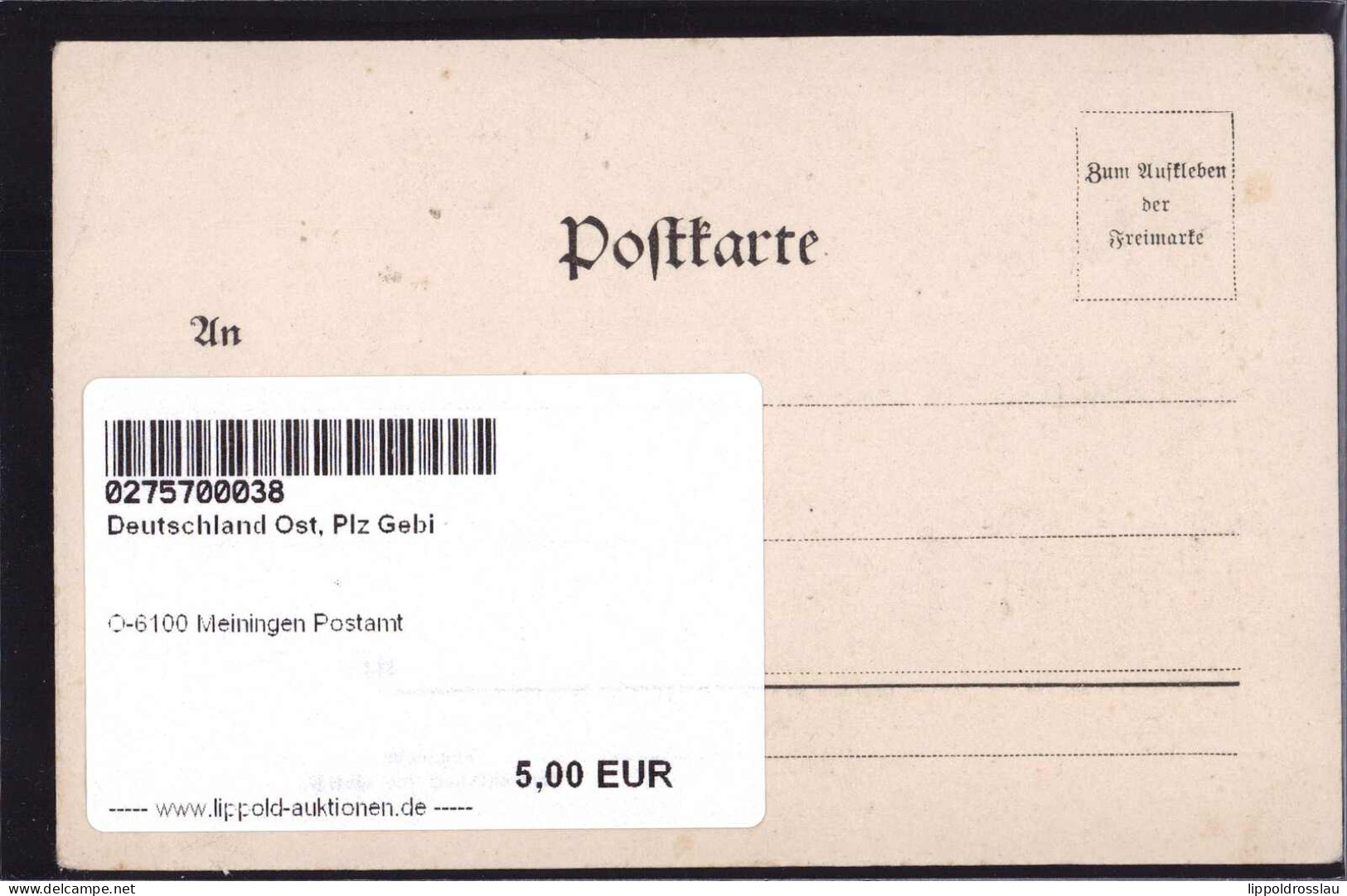 * O-6100 Meiningen Postamt - Meiningen