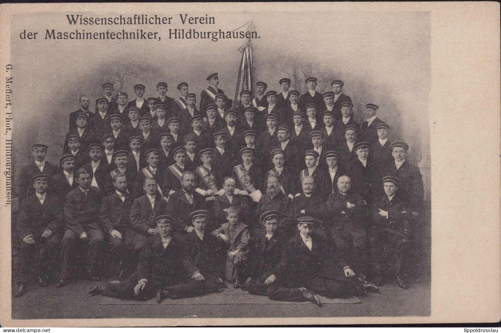 * O-6110 Hildburghausen Wissenschaftlicher Verein Der Maschinentechniker, Randkerbe 3mm - Hildburghausen