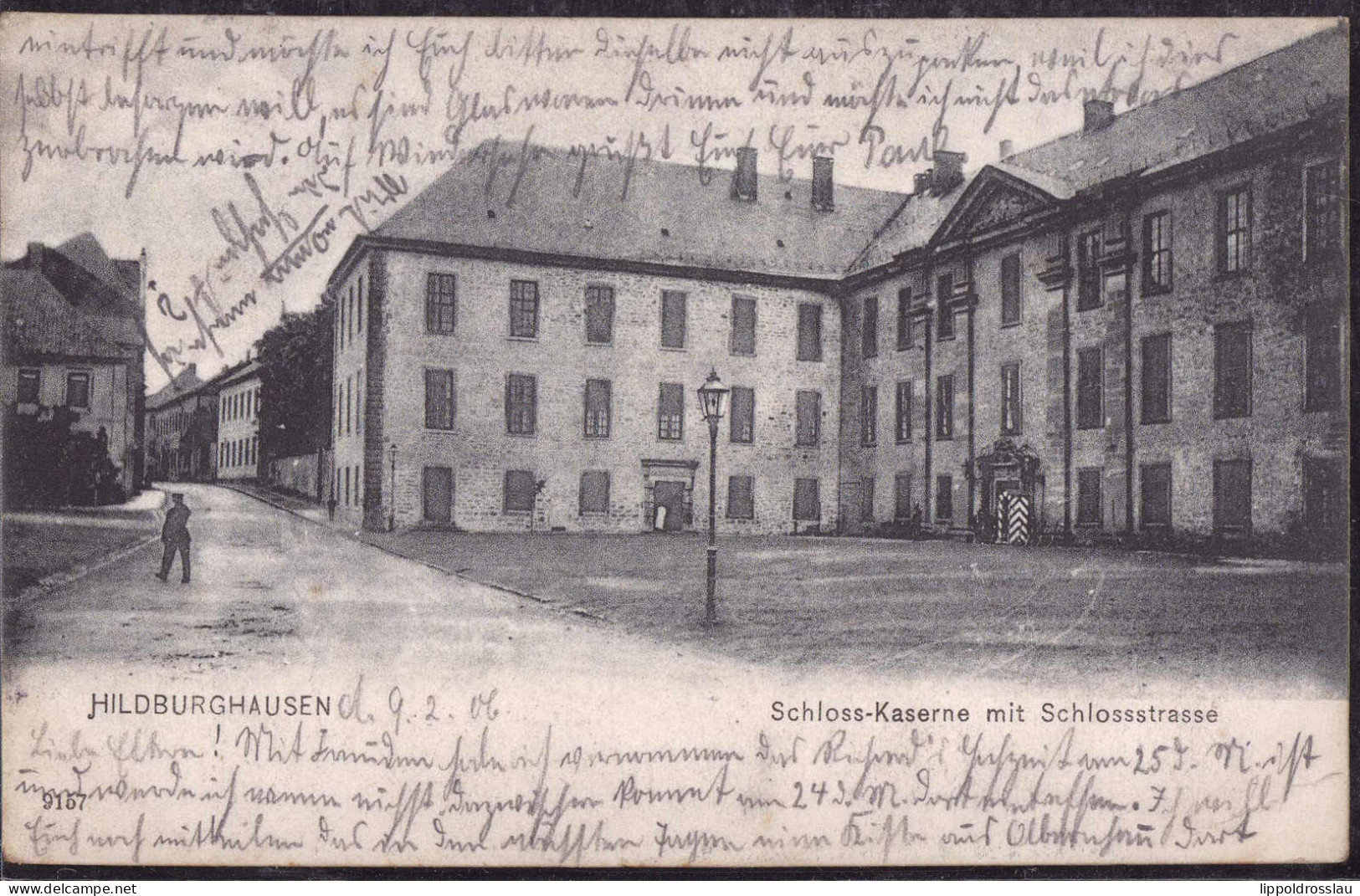 Gest. W-6110 Hildburghausen Schloßstraße Schloßkaserne 1906 - Hildburghausen