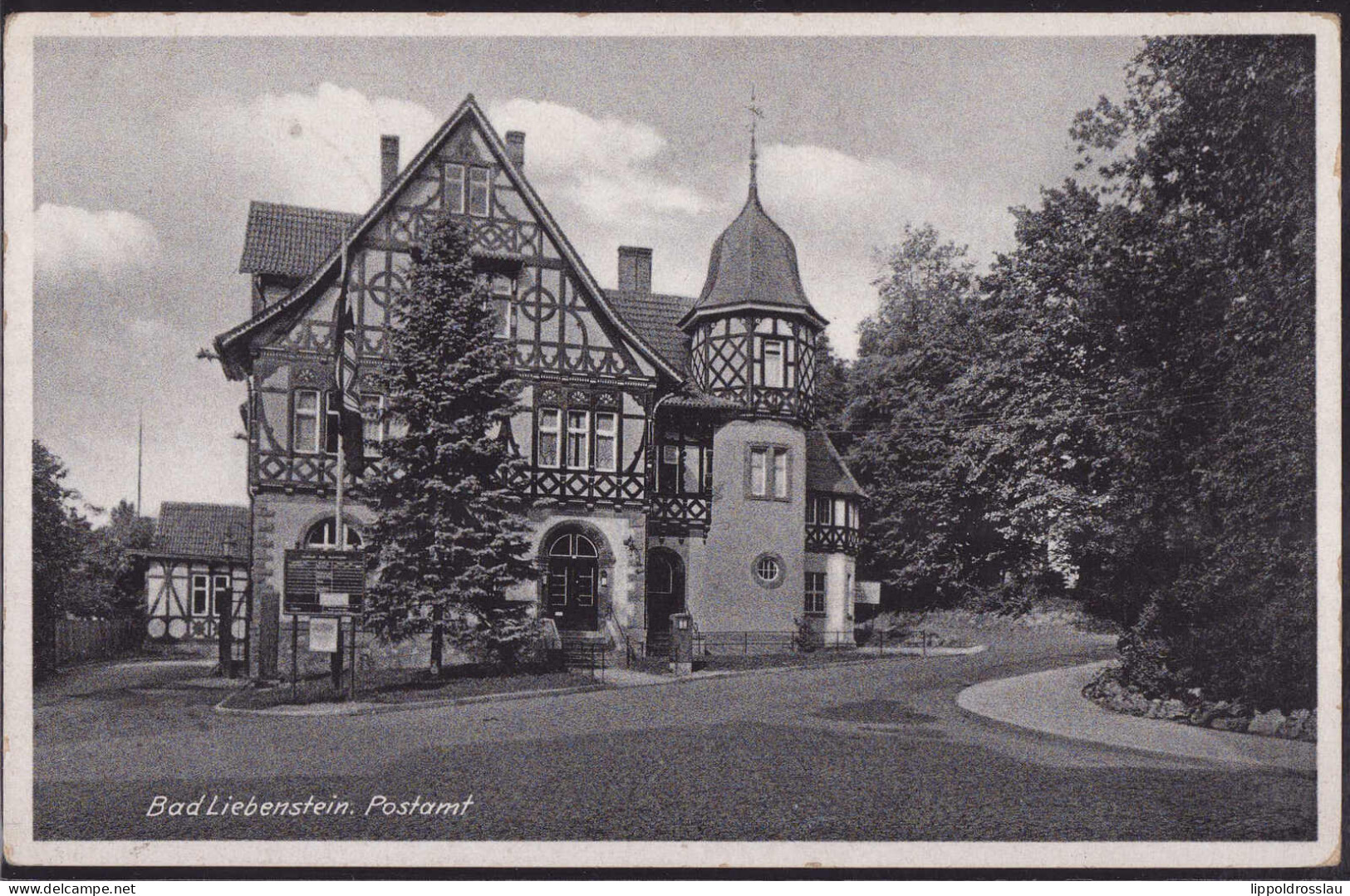 Gest. O-6202 Bad Liebenstein Postamt 1938 - Bad Salzungen