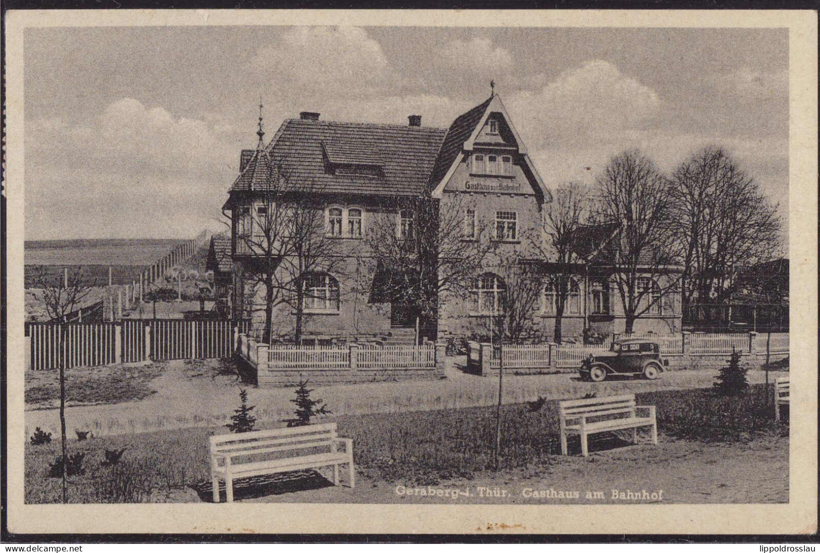 Geraberg Gasthaus Am Bahnhof 1956 - Sonneberg