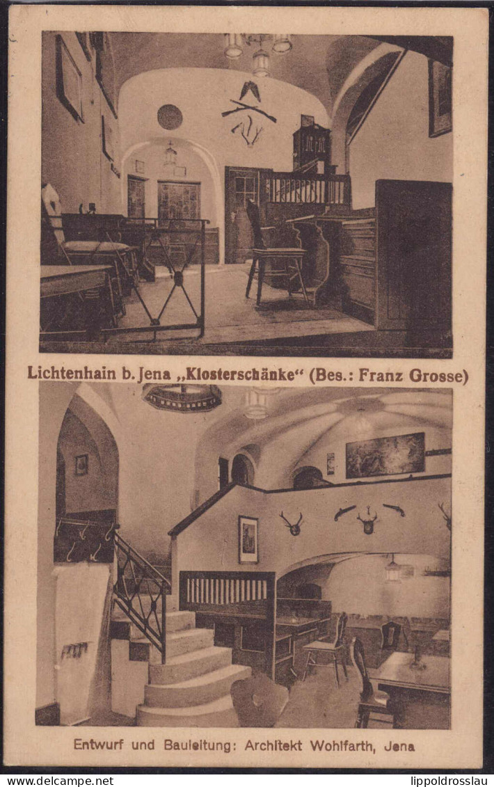 Gest. O-6432 Lichtenhain Gasthaus Klosterschänke, Feldpost 1916 - Neuhaus