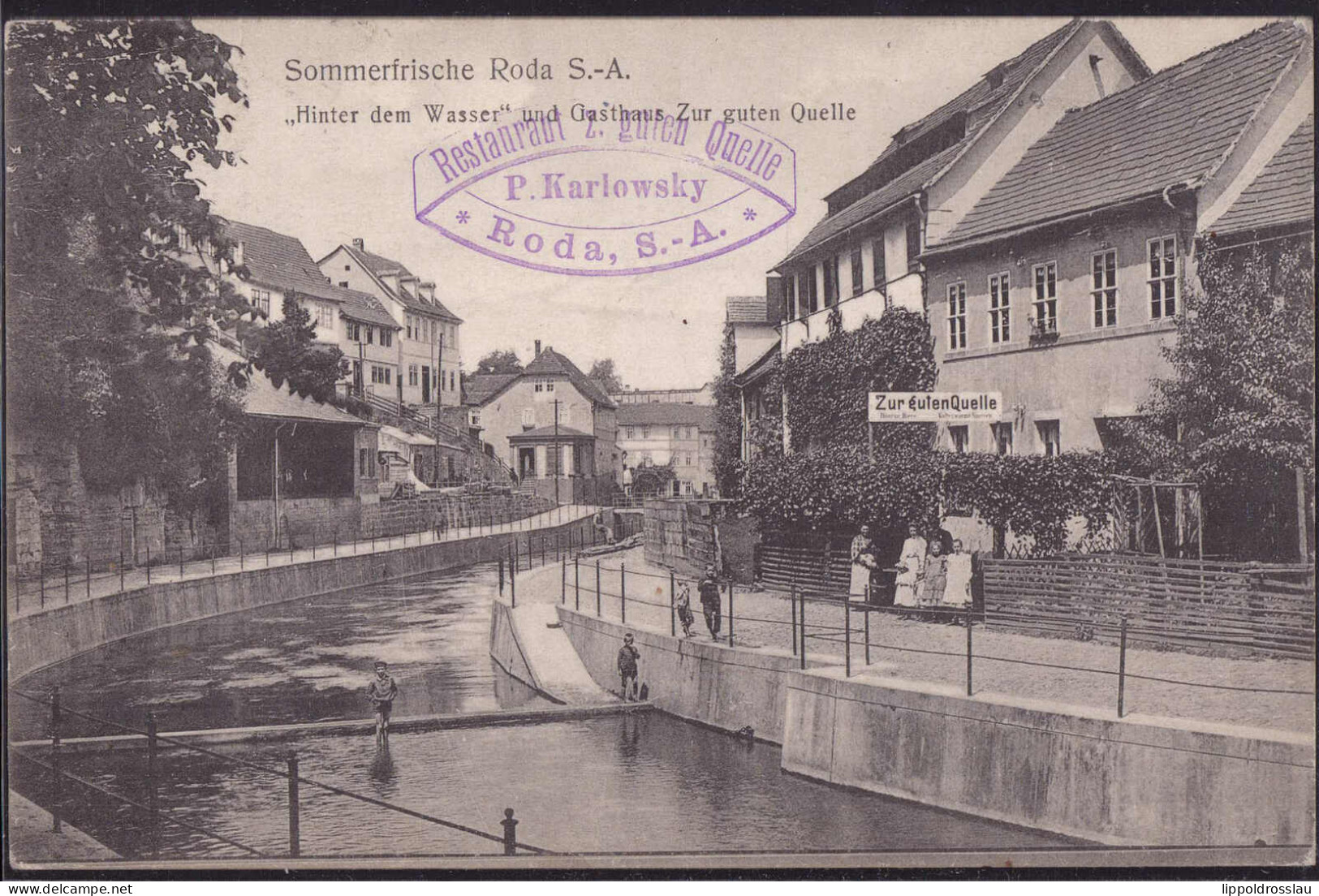 Gest. O-6450 Roda Gasthaus Zur Guten Quelle 1910 - Neuhaus