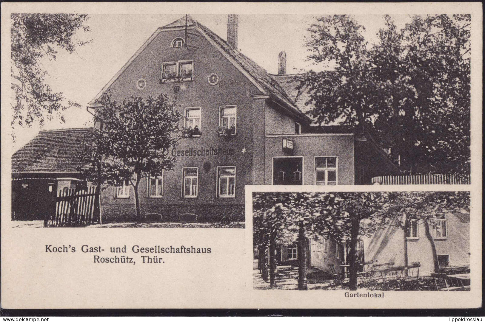 * O-6501 Roschütz Gasthaus Koch - Gera