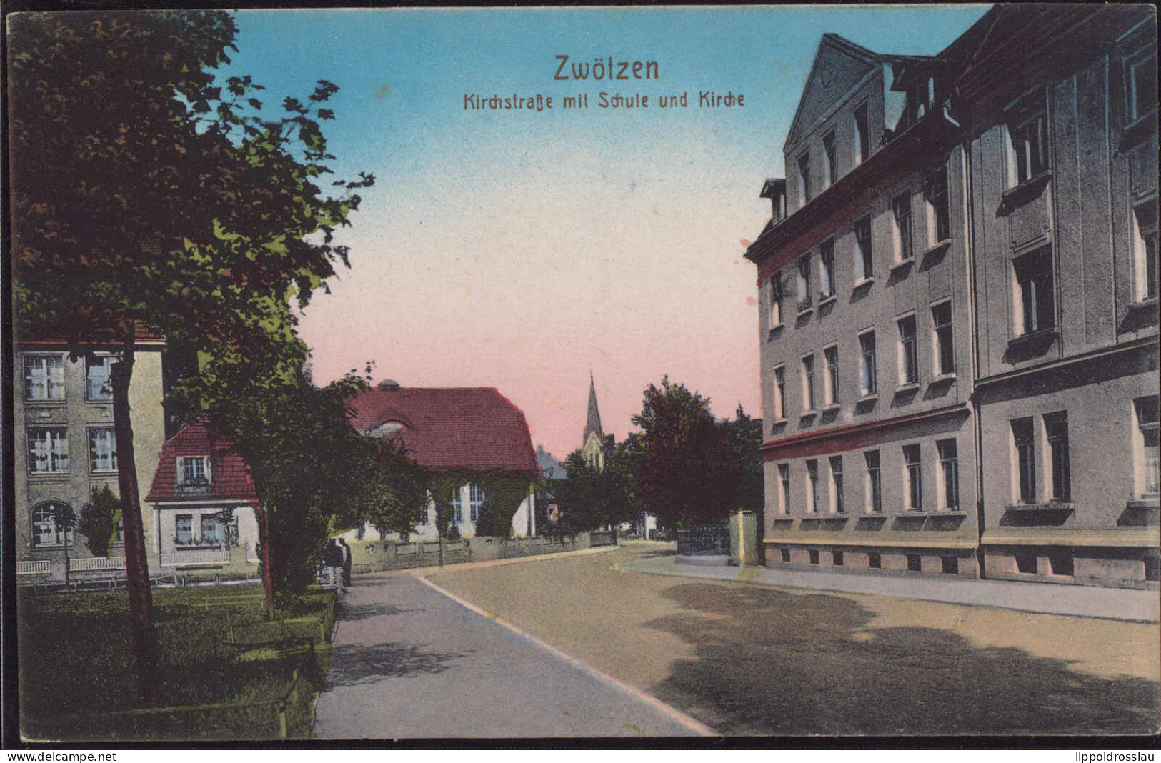 * O-6501 Zwötzen Kirchstraße Schule Kirche - Gera