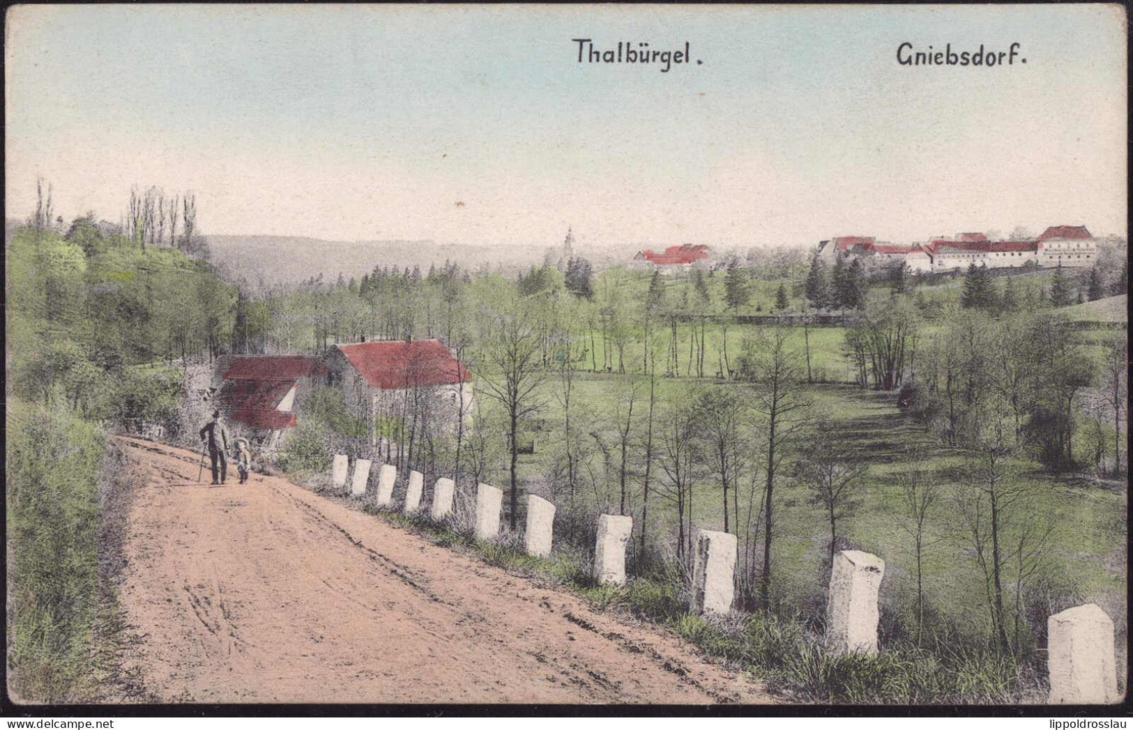 * O-6522 Thalbürgel Blick Nach Gniebsdorf - Eisenberg