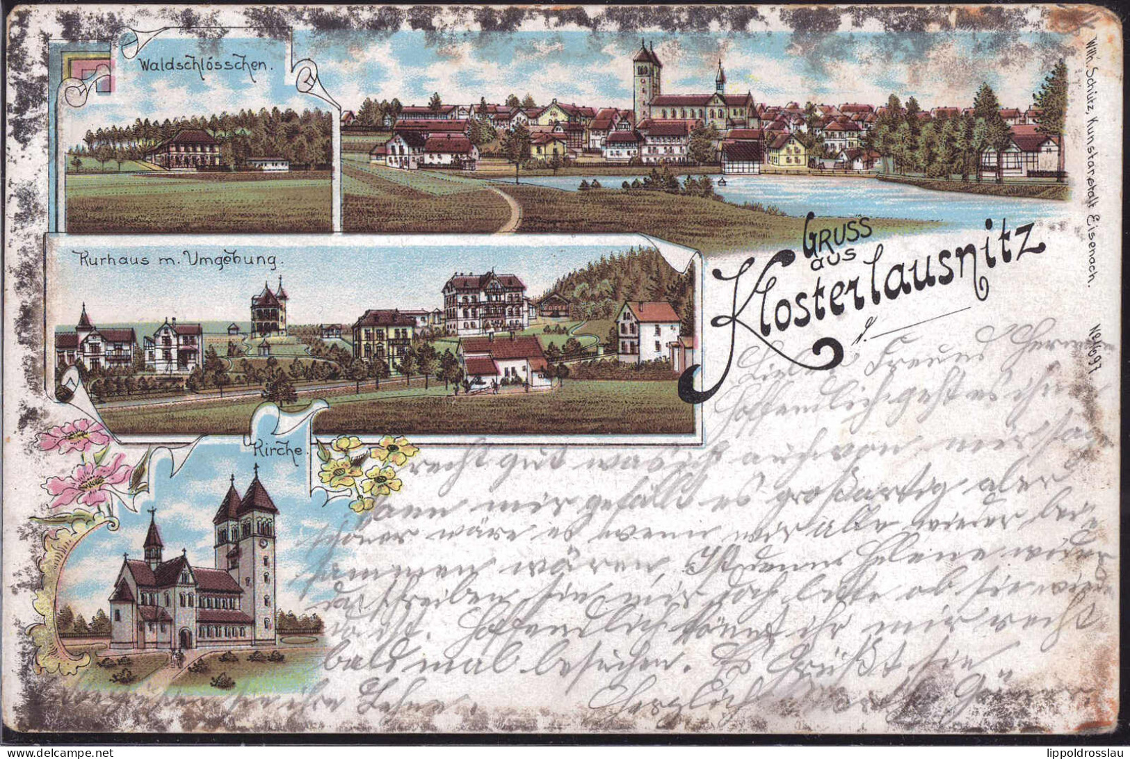 Gest. O-6532 Bad Klosterlausnitz Div. Motive 1904, Min. Best. - Hermsdorf