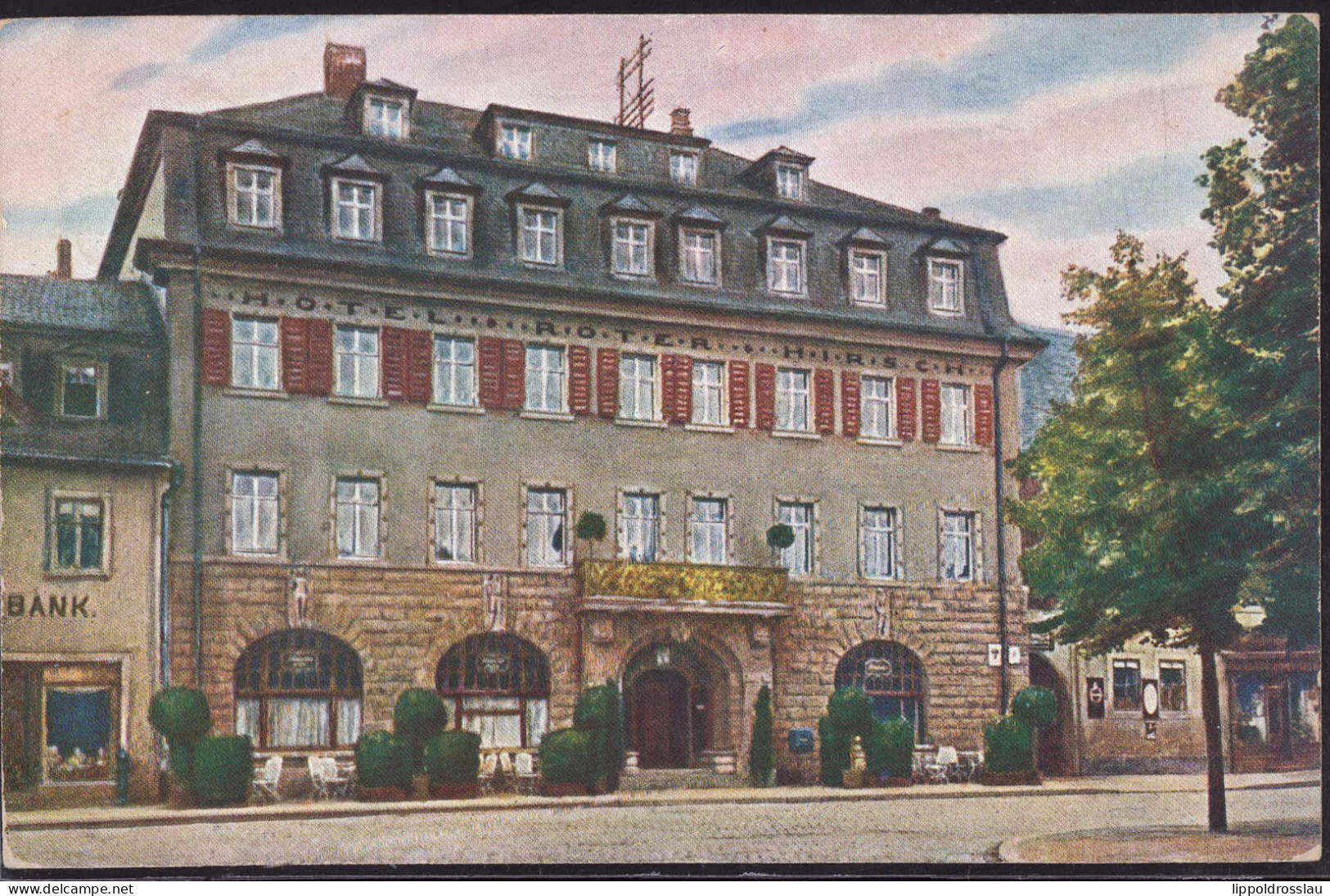 Gest. O-6800 Saalfeld Mauxion-Hotel 1937 - Saalfeld