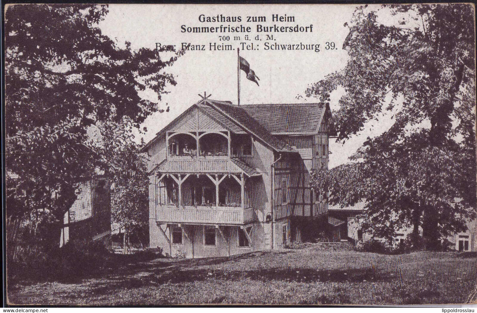 * O-6821 Burkersdorf Gasthaus Zum Heim - Rudolstadt