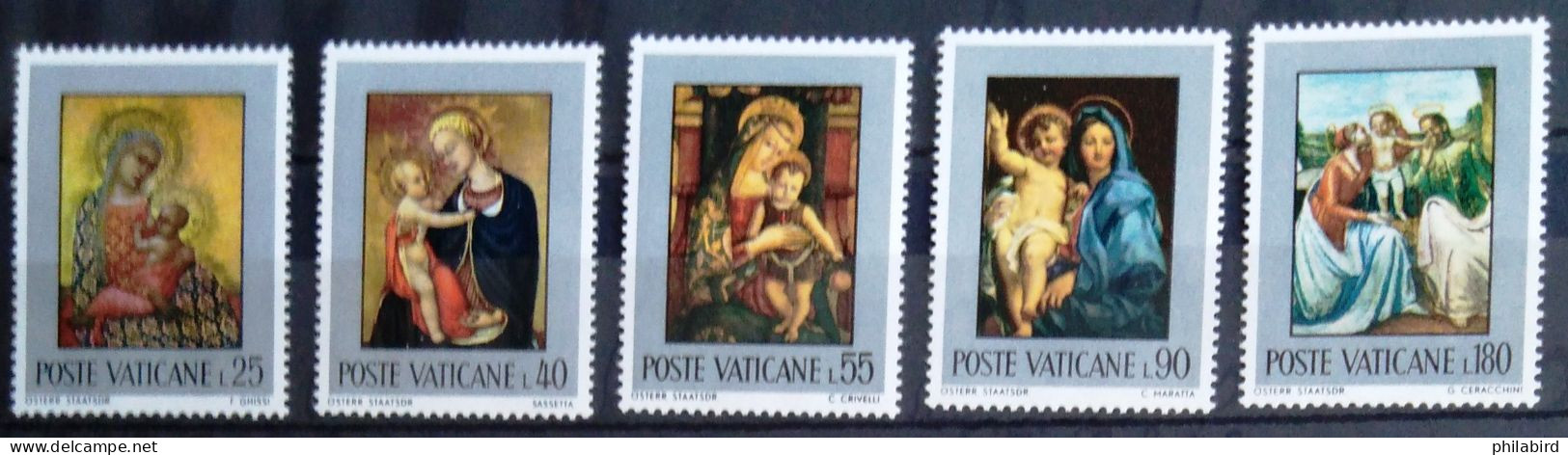 VATICAN                          N° 522/526                         NEUF** - Unused Stamps