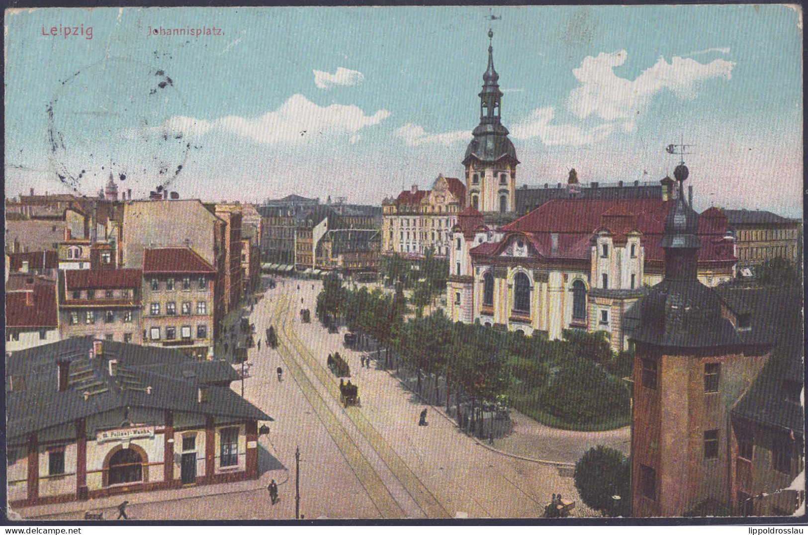 Gest. O-7000 Leipzig Johannisplatz 1912, Etwas Best. - Leipzig