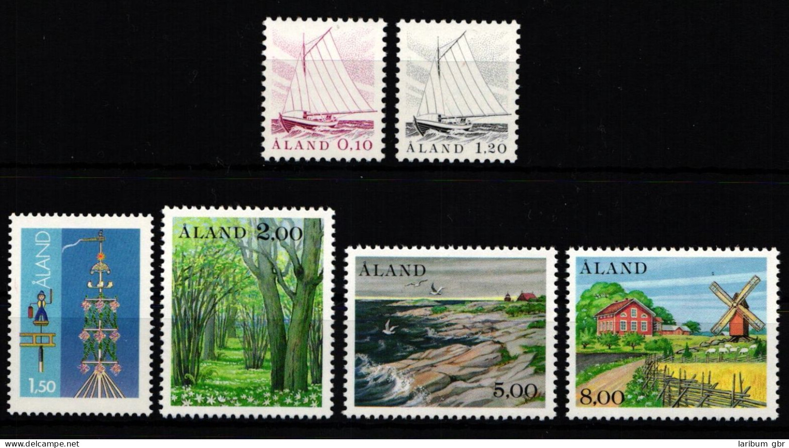 Finnland Alandinseln Jahrgang 1985 Mit 8-13 Postfrisch #KF655 - Ålandinseln