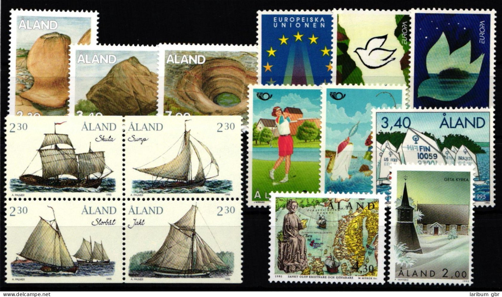 Finnland Alandinseln Jahrgang 1995 Mit 92-106 Postfrisch #KF665 - Ålandinseln