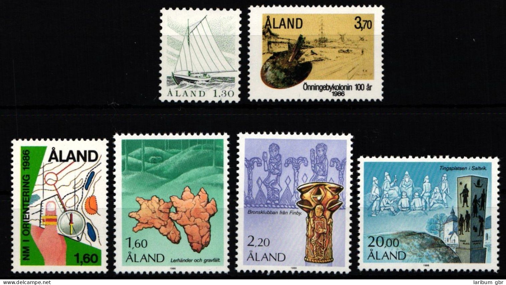 Finnland Alandinseln Jahrgang 1986 Mit 14-19 Postfrisch #KF656 - Aland