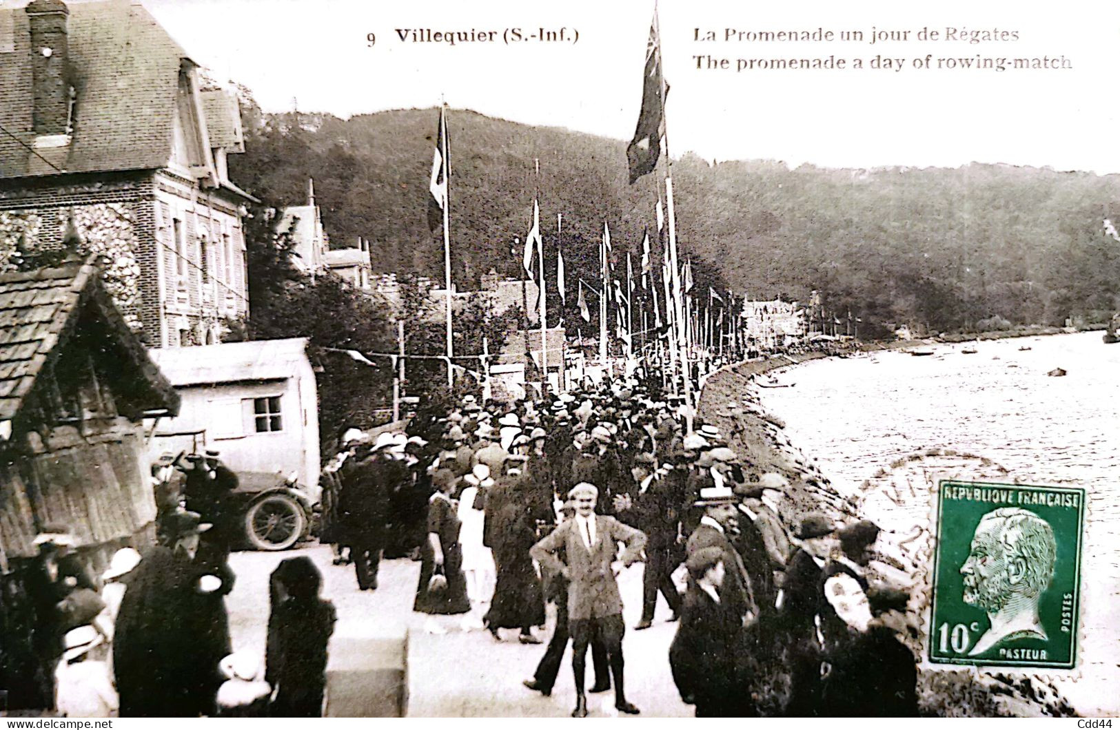 9 Villequier (S.-Inf) La Promenade Un Jour De Regates - Villequier