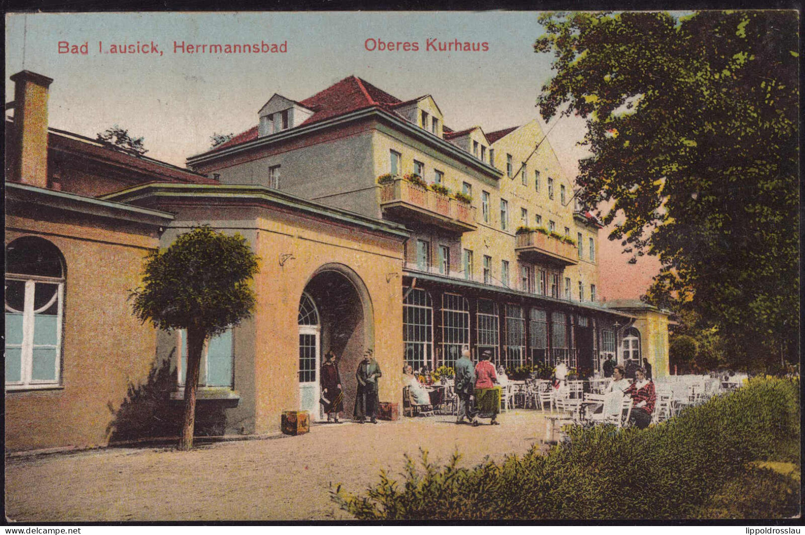 Gest. O-7232 Bad Lausick Oberes Kurhaus 1927 - Geithain