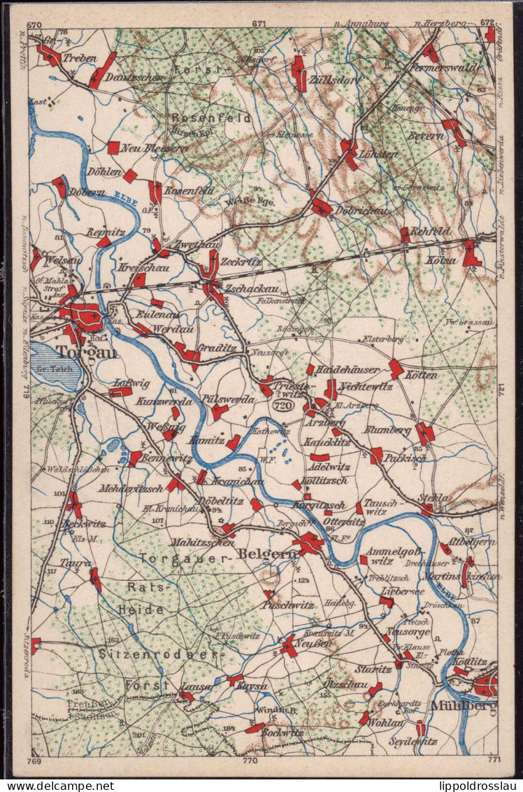 * O-7290 Torgau Wona-Umgebungskarte 720 - Torgau