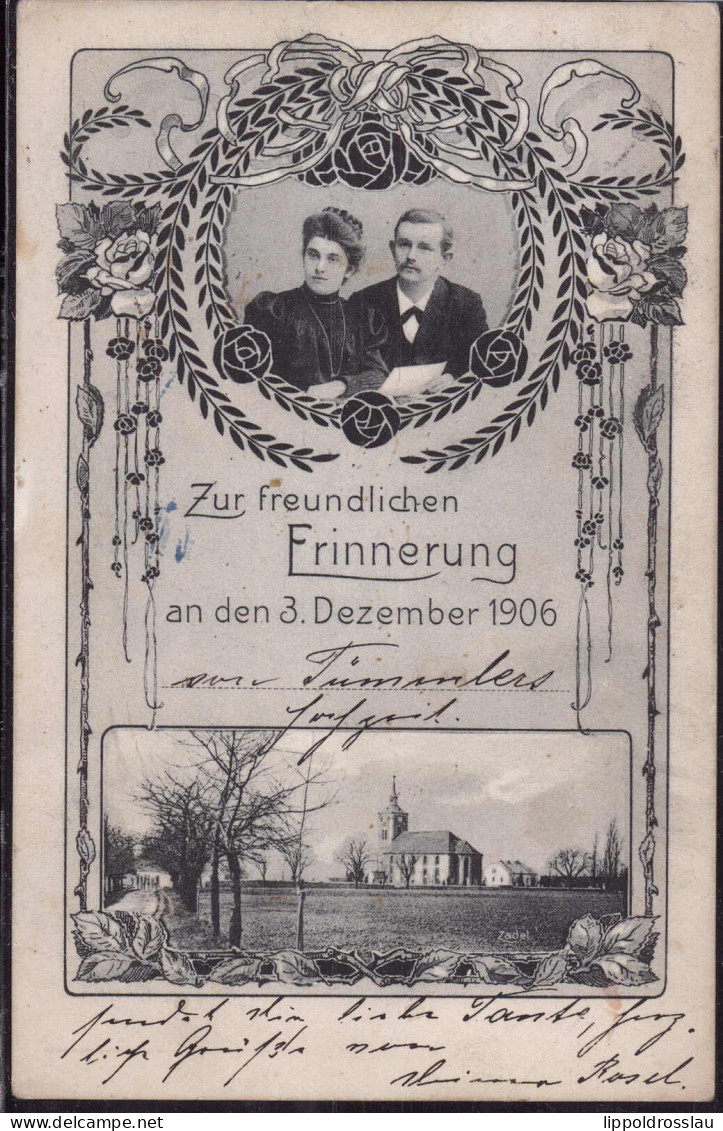 Gest. O-7300 Döbeln Erinnerung An V. Thümmlers Hochzeit 3.12.1906 - Doebeln