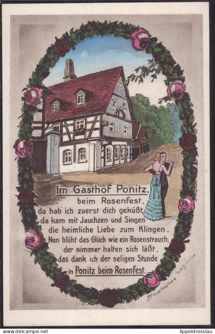 * O-7421 Ponitz Gasthaus Beim Rosenfest - Schmoelln