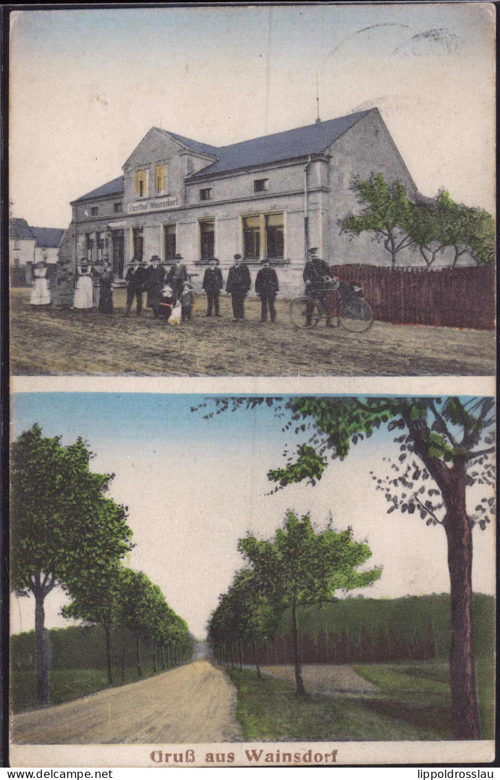 Gest. O-7901 Wainsdorf Gasthaus 1914 - Falkenberg