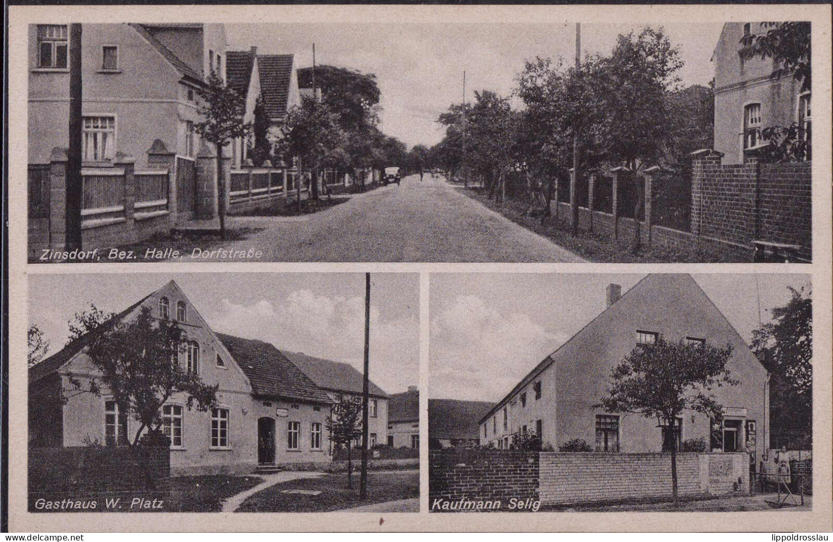 * O-7901 Zinsdorf Gasthaus Platz Kaufmann Selig - Falkenberg