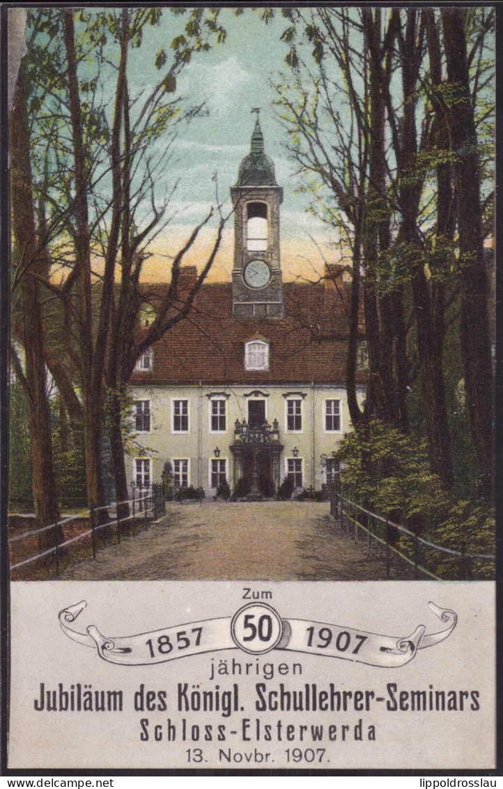 * O-7904 Elsterwerda Schloß Lehrerseminar 1907 - Falkenberg