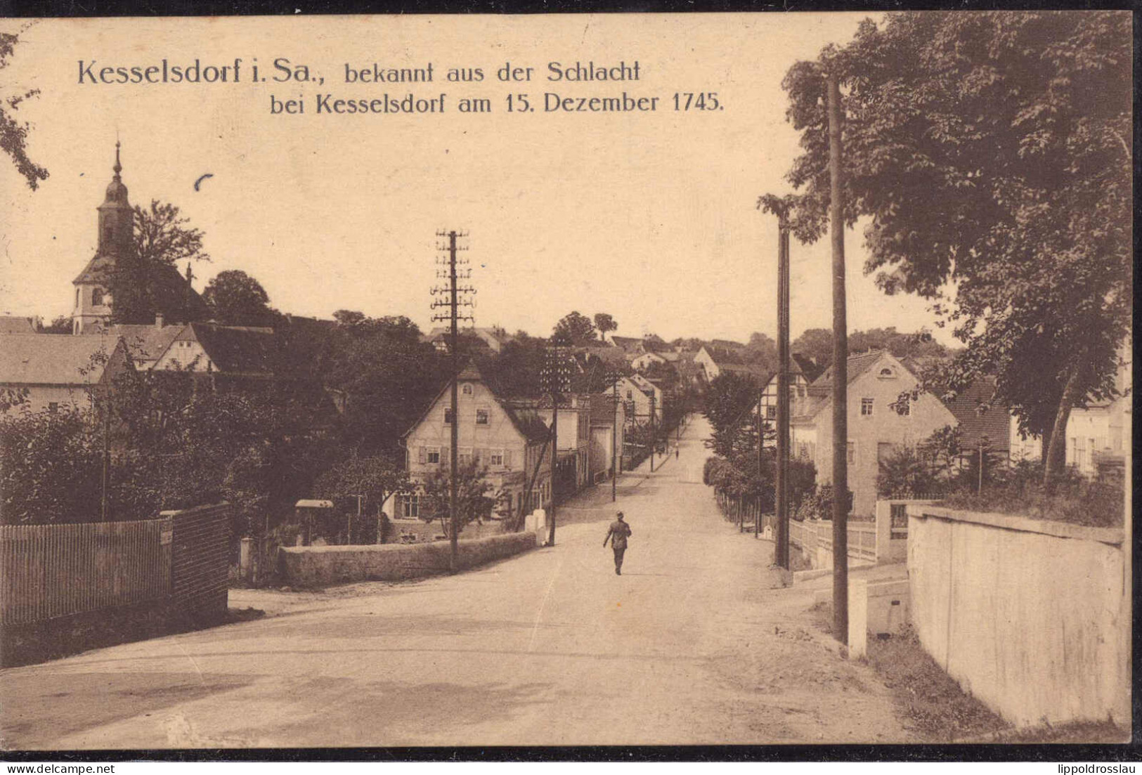 Gest. O-8211 Kesselsdorf Teil Des Ortes, Feldpost 1916 - Freital