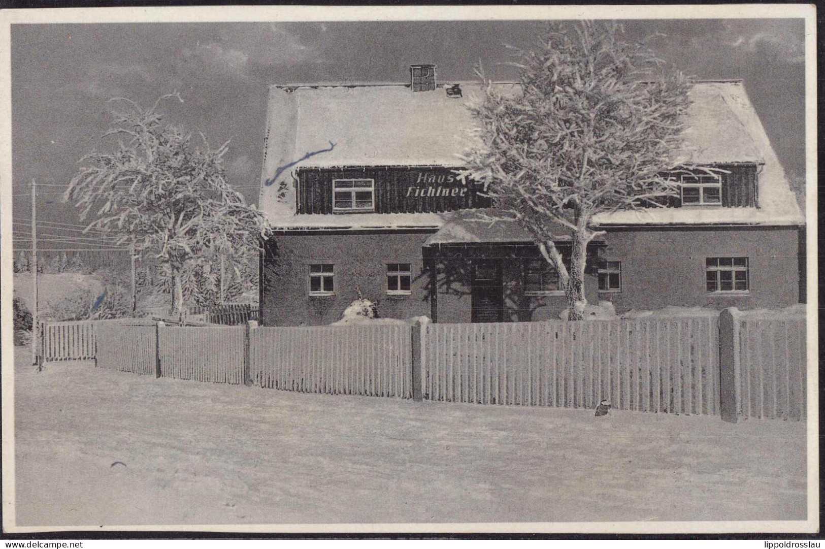 * O-8242 Zinnwald Pension Haus Fichtner 1941 - Dippoldiswalde