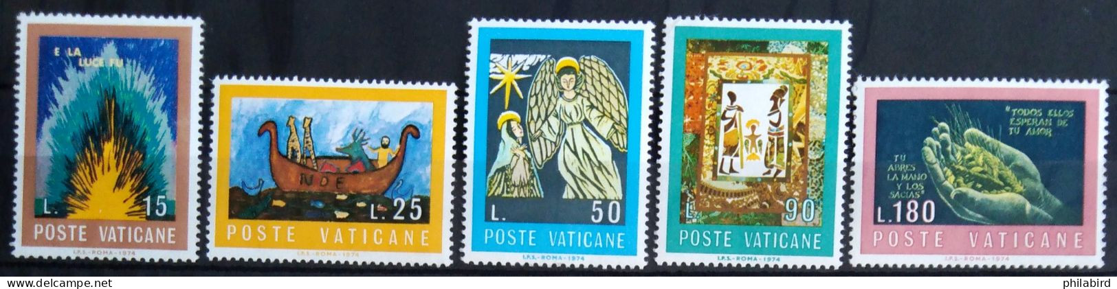 VATICAN                          N° 571/575                        NEUF** - Neufs