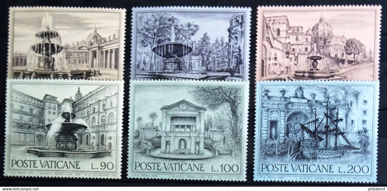 VATICAN                          N° 594/599                        NEUF** - Neufs