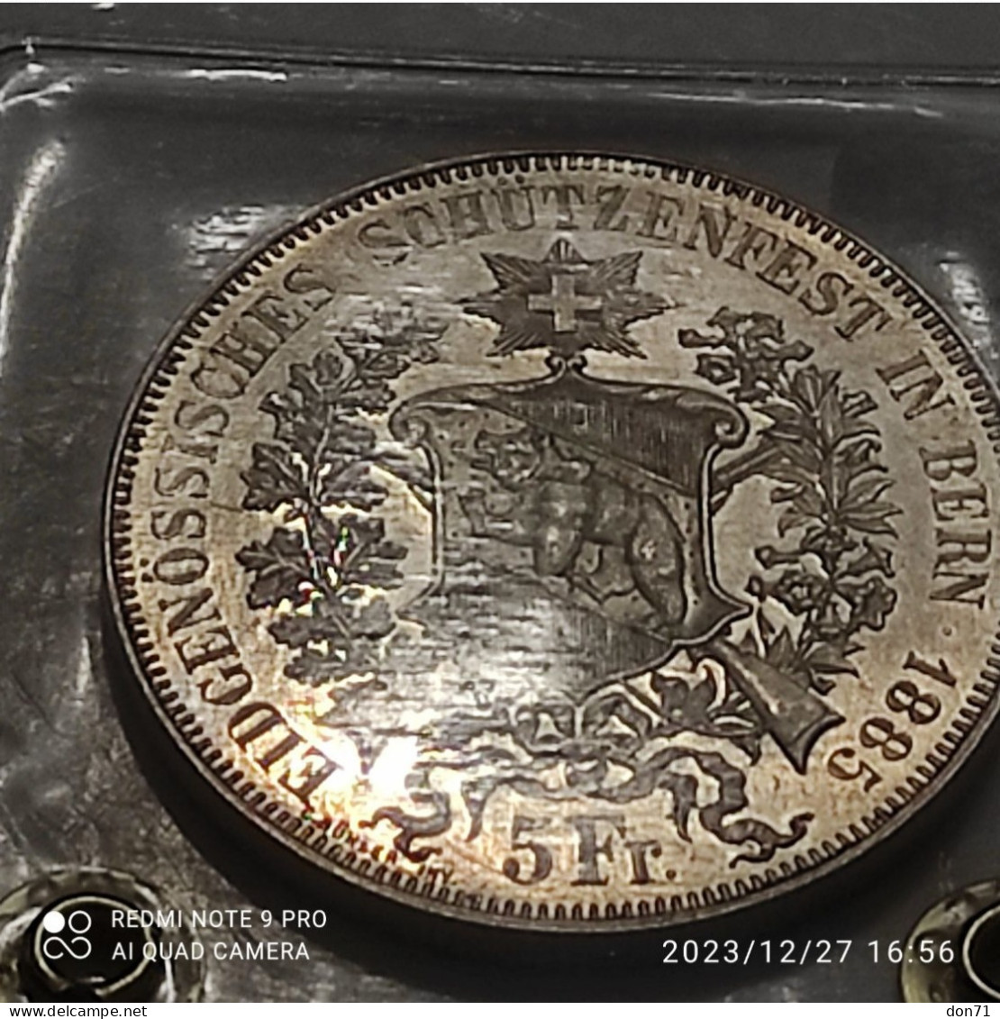 Berna - 5 Franchi 1885 (qFDC/FDC) - Bern