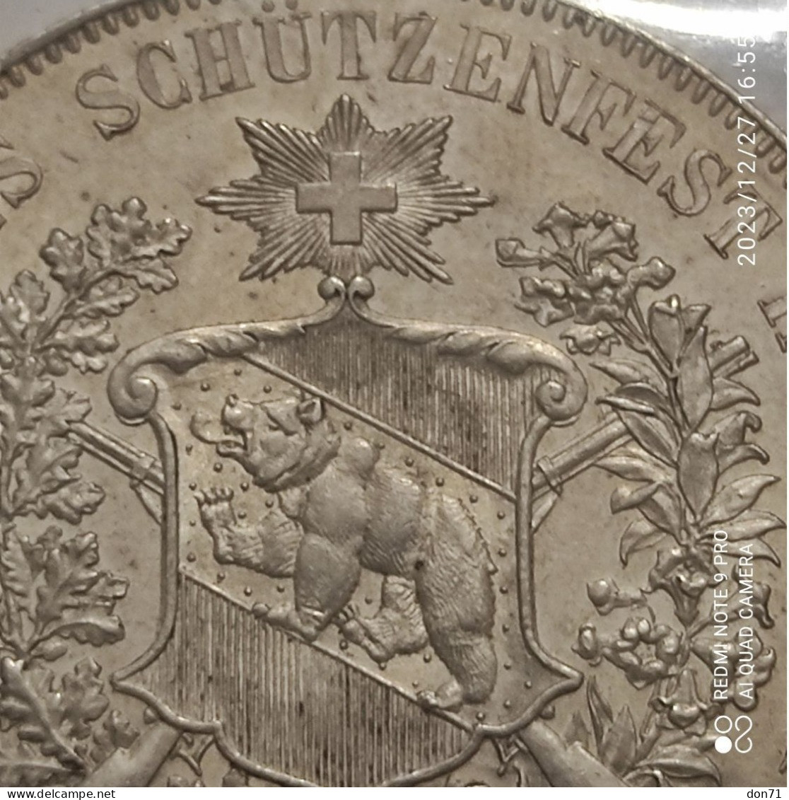 Berna - 5 Franchi 1885 (qFDC/FDC) - Berna